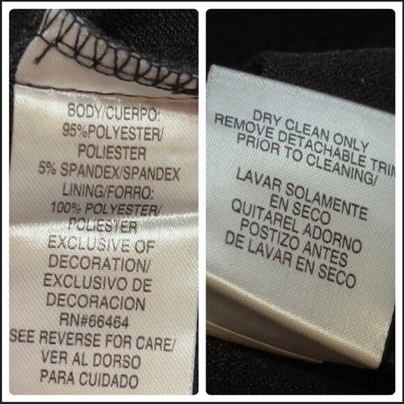 Sandra Darren Two Color Front Pockets Sheath Dress Size 10 - Picture 15 of 15